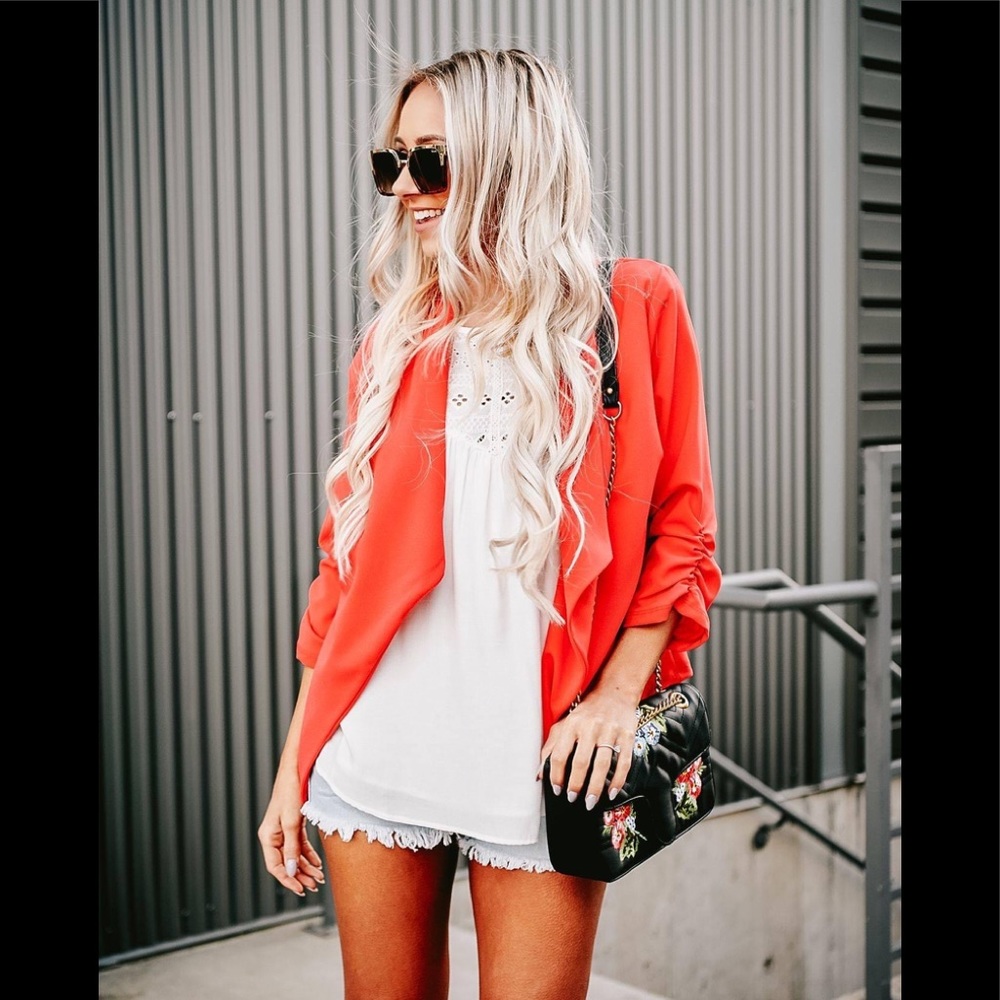 NanaMacs Original Coral Blazer - Size Large